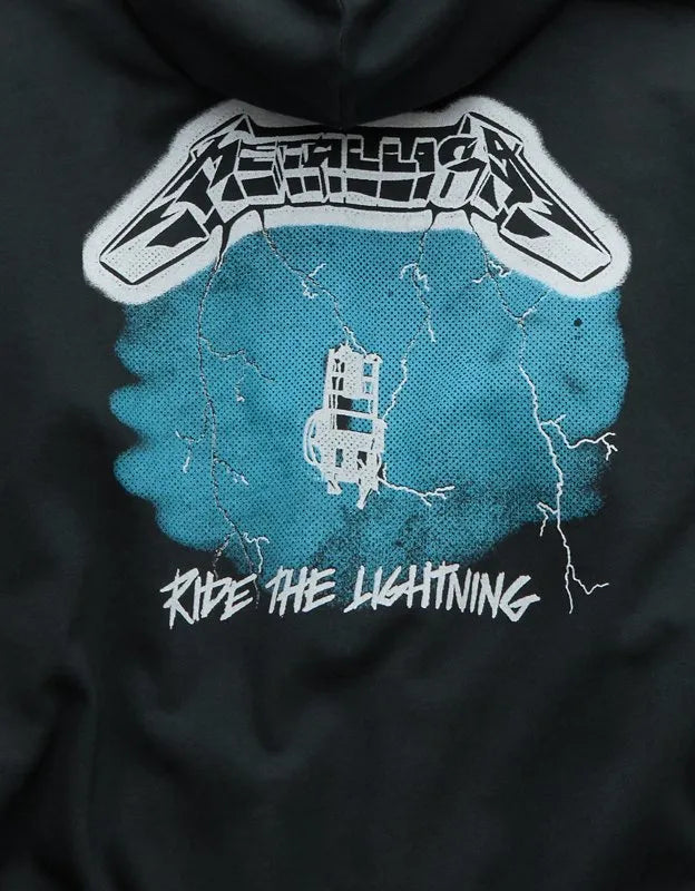 AE Standard Fit Metallica Graphic Hoodie