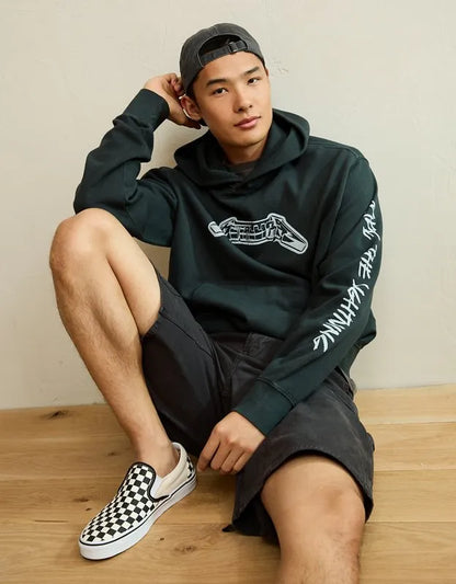 AE Standard Fit Metallica Graphic Hoodie