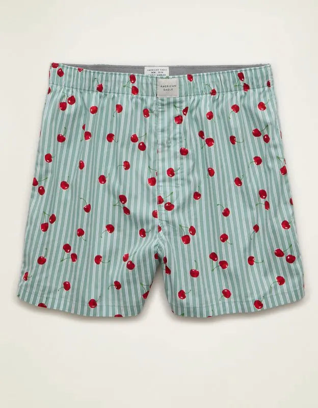 AEO Men's Food Stretch Cotton Boxer Short