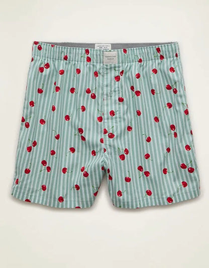 AEO Men's Food Stretch Cotton Boxer Short
