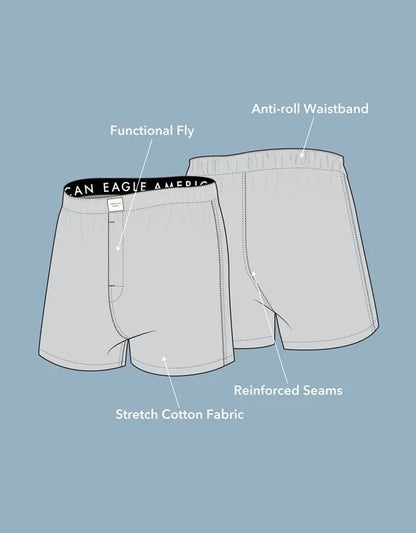 AEO Men's Stretch Cotton Boxer Short