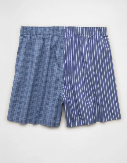 AEO Men's Plaid Stretch Cotton Boxer Short