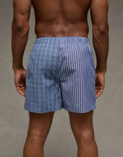 AEO Men's Plaid Stretch Cotton Boxer Short