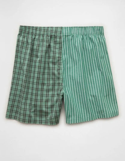 AEO Men's Plaid Stretch Cotton Boxer Short