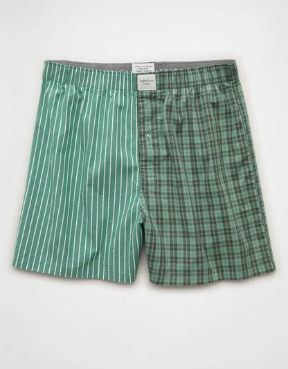 AEO Men's Plaid Stretch Cotton Boxer Short