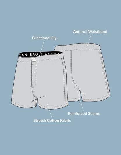 AEO Men's Stretch Cotton Boxer Short