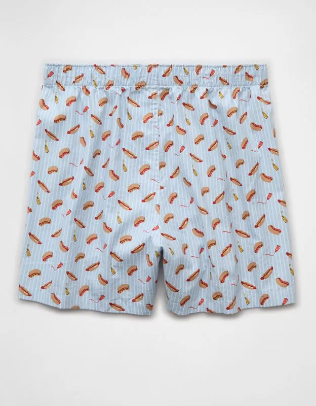 AEO Men's Food Stretch Cotton Boxer Short
