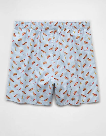 AEO Men's Food Stretch Cotton Boxer Short