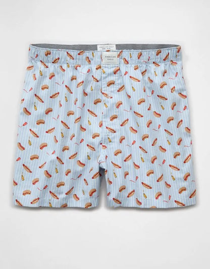 AEO Men's Food Stretch Cotton Boxer Short