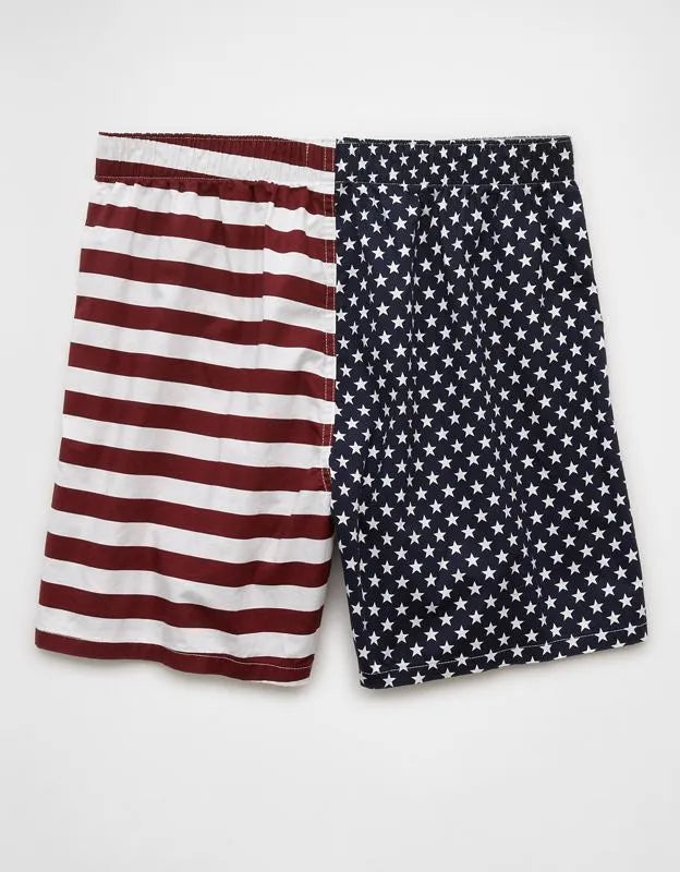 AEO Men's USA Stars & Stripes Stretch Boxer Short