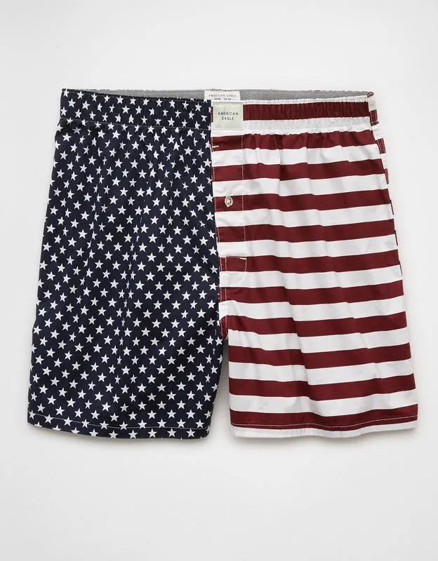 AEO Men's USA Stars & Stripes Stretch Boxer Short
