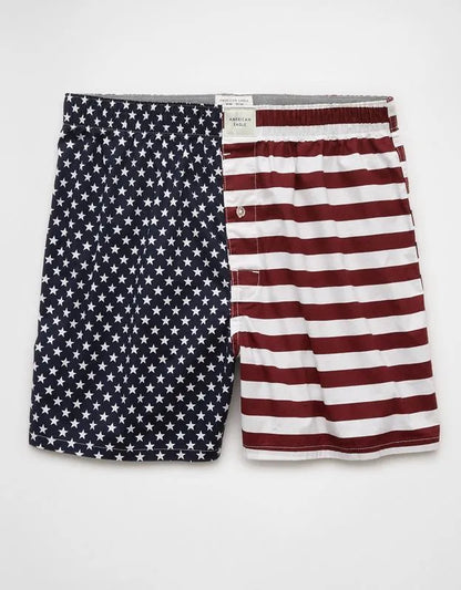 AEO Men's USA Stars & Stripes Stretch Boxer Short