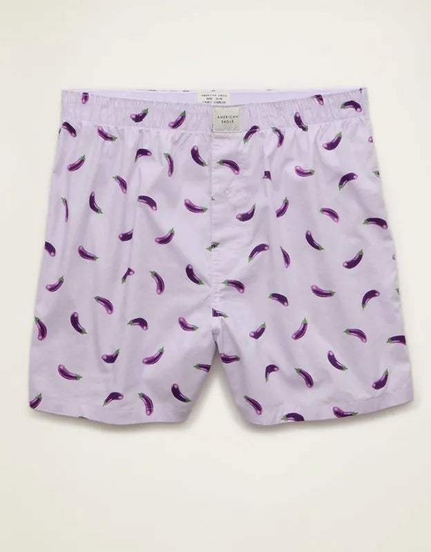 AEO Men's Food Stretch Cotton Boxer Short