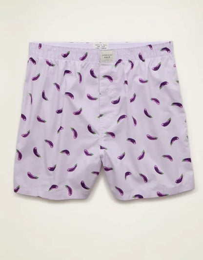 AEO Men's Food Stretch Cotton Boxer Short