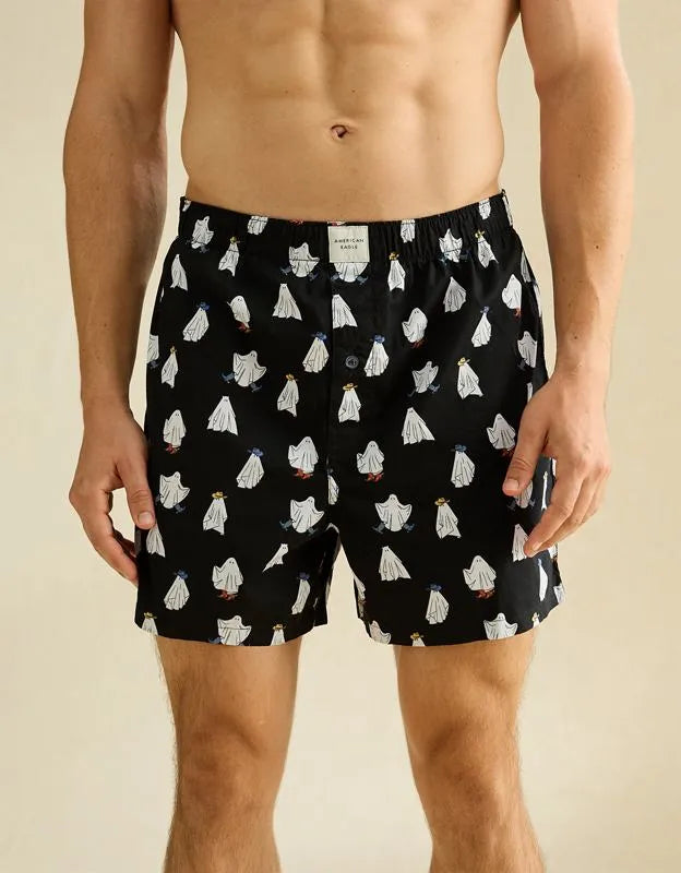 AEO Men's Halloween Stretch Cotton Boxer Short