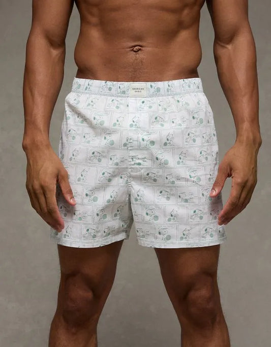 AEO Men's Snoopy Stretch Cotton Boxer Short