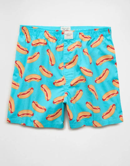 AEO Men's Food Stretch Cotton Boxer Short