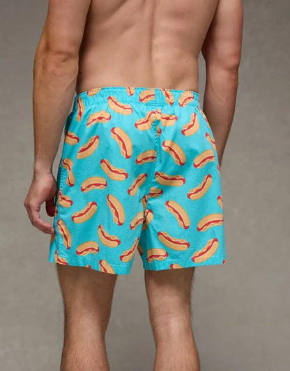 AEO Men's Food Stretch Cotton Boxer Short