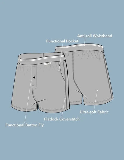 AEO Men's Stretch Cotton Boxer Short 3-Pack