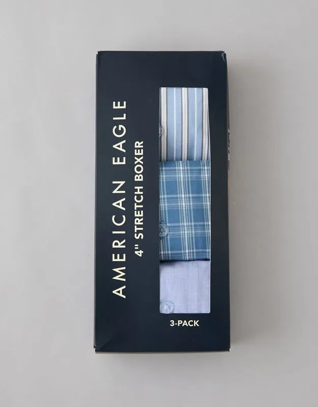AEO Men's Stretch Boxer Short 3-Pack