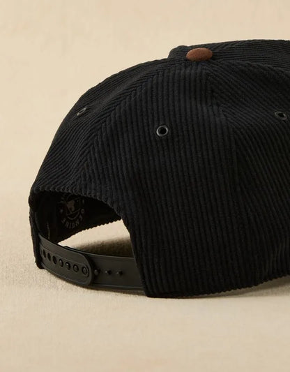 '47 New York Yankees Black Barren Corduroy Snapback Hat