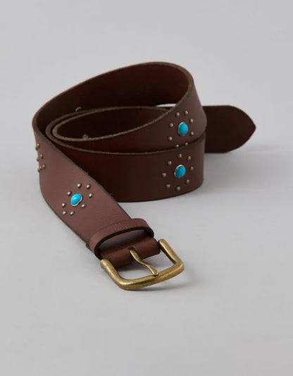 AE Studded Western Leather Belt