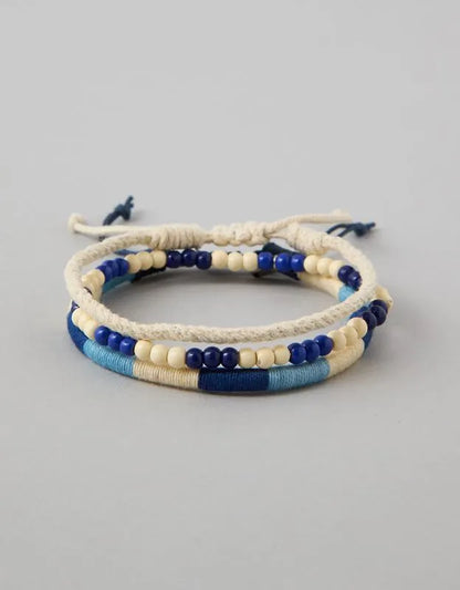 AE Beaded & Braided Bracelet 3-Pack
