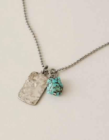 AEO Faux Turquoise Surplus Necklace
