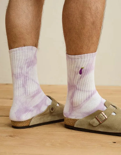 AE Eggplant Terry Crew Socks