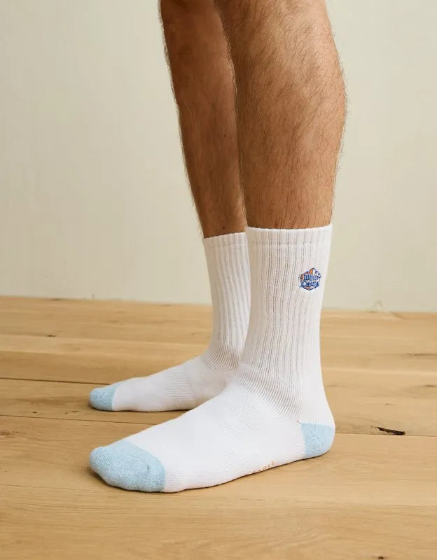 AE White Castle Crew Socks