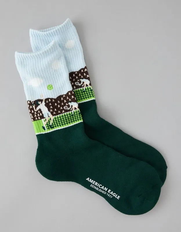 AE Graphic Crew Socks