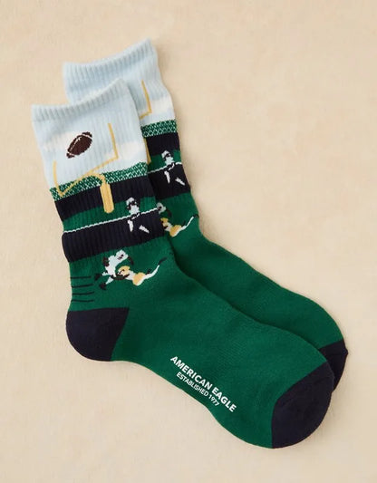 AE Graphic Crew Socks