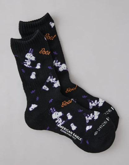 AE Snoopy Halloween Crew Socks