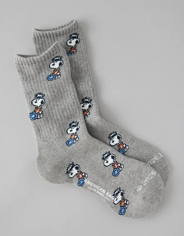 AE Snoopy Graphic Crew Socks