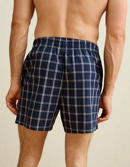 AEO Men's Poplin Plaid Classic Pocket Boxer Short