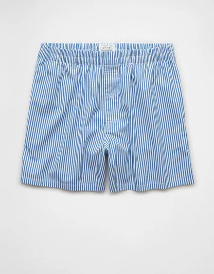 AEO Men's Striped Poplin Pocket Boxer Short