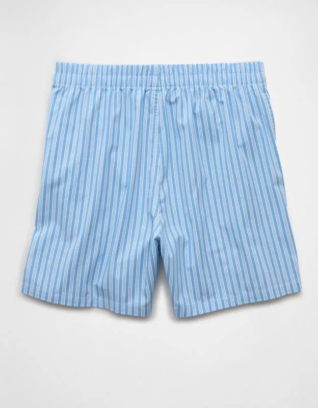 AEO Men's Striped Poplin Pocket Boxer Short