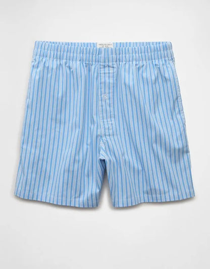 AEO Men's Striped Poplin Pocket Boxer Short