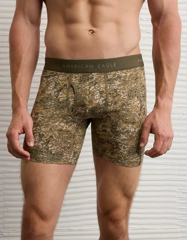 AEO Men's Camo 6" Classic Cotton Boxer Brief