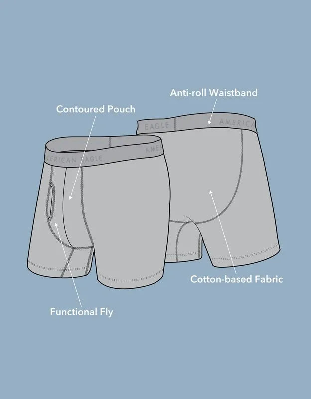 AEO Men's 6" Classic Cotton Boxer Brief