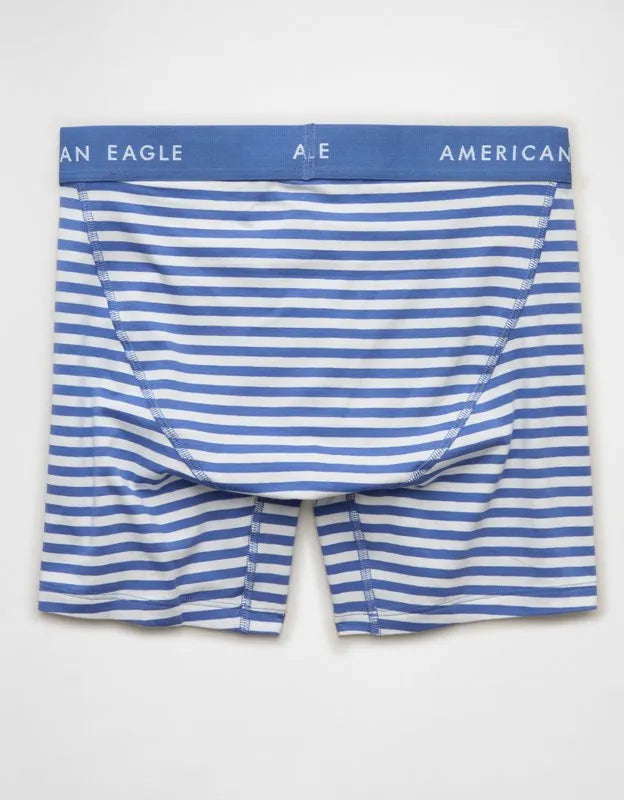 AEO Men's Striped 6" Classic Cotton Boxer Brief