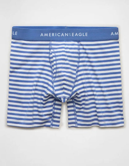 AEO Men's Striped 6" Classic Cotton Boxer Brief