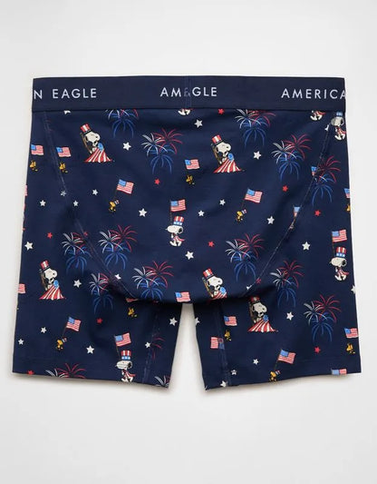AEO Men's Snoopy 6" Classic Cotton Boxer Brief