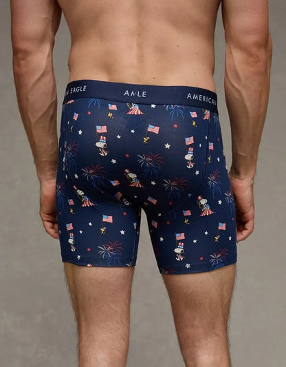 AEO Men's Snoopy 6" Classic Cotton Boxer Brief