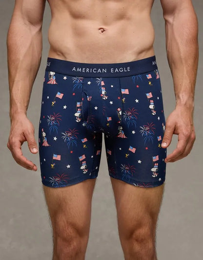 AEO Men's Snoopy 6" Classic Cotton Boxer Brief