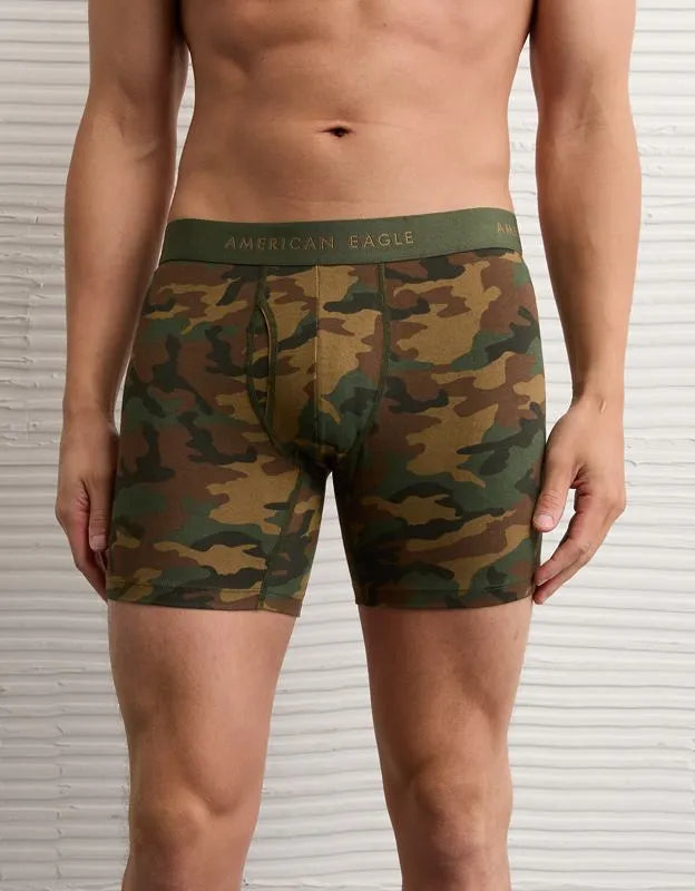 AEO Men's Camo 6" Classic Cotton Boxer Brief