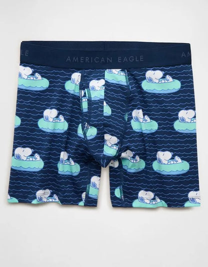AEO Men's Snoopy 6" Classic Cotton Boxer Brief