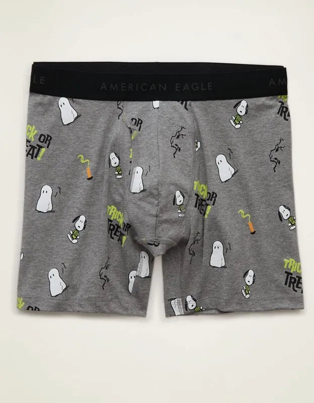 AEO Men's Halloween Snoopy 6" Classic Cotton Boxer Brief