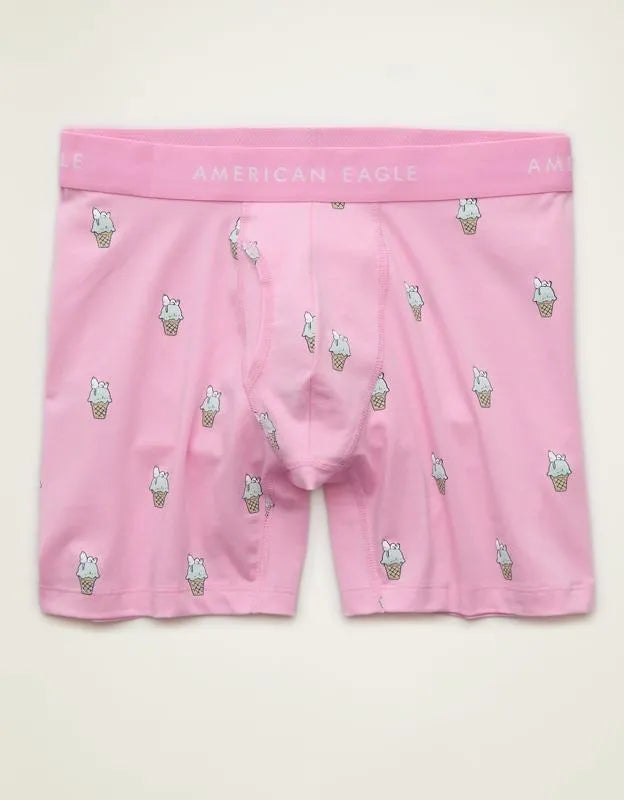 AEO Men's Snoopy 6" Classic Cotton Boxer Brief