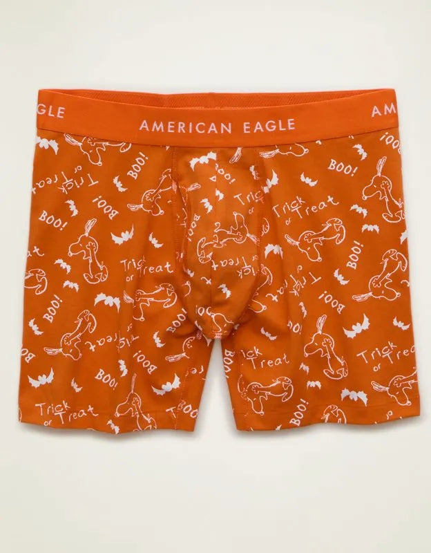 AEO Men's Halloween Snoopy 6" Classic Cotton Boxer Brief